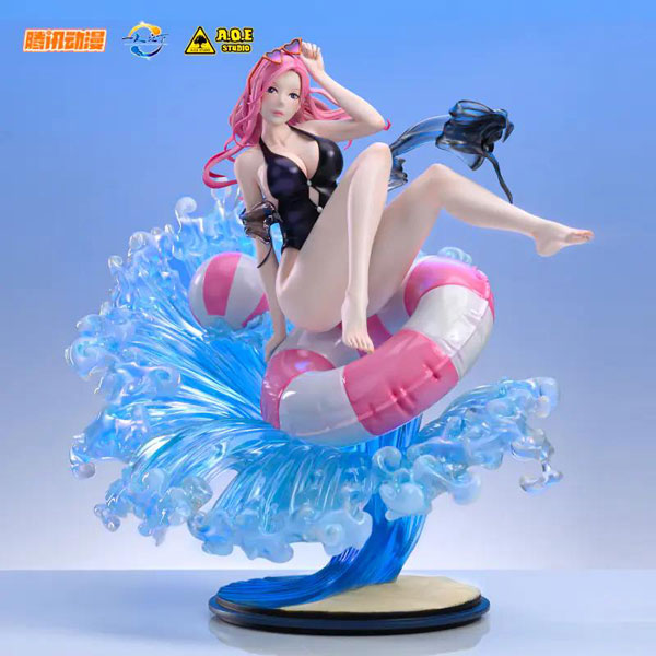 一人之下 the outcast 夏禾(なつか) 水着Ver. ブラック 1/7 完成品フィギュア[A.O.E STUDIO]【スケール1/7 】【サイズ約H250mm×W300mm】【素材 ABS＆PVC】【セット内容一覧 フィギュア本体 台座一式】