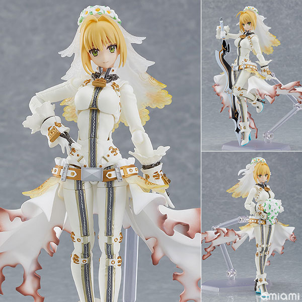 figma Fate/Grand Order セイバー/ネロ・クラウディウス〔ブライド〕[マックスファクトリー]大人気スマホゲーム『Fate/Grand Order』より、セイバーのサーヴァント「ネロ・クラウディウス〔ブライド〕」が第一再臨姿でfigmaに登場！