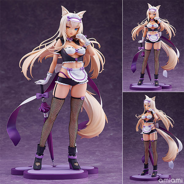 ネコぱら ココナツ レースクイーンver. 1/7 完成品フィギュア[NEKOYOME]大人気PCゲーム『ネコぱら』より、メインクーンの大型種妹ネコ、ココナツがレースクイーン風にアレンジされた姿でスケールフィギュア化！