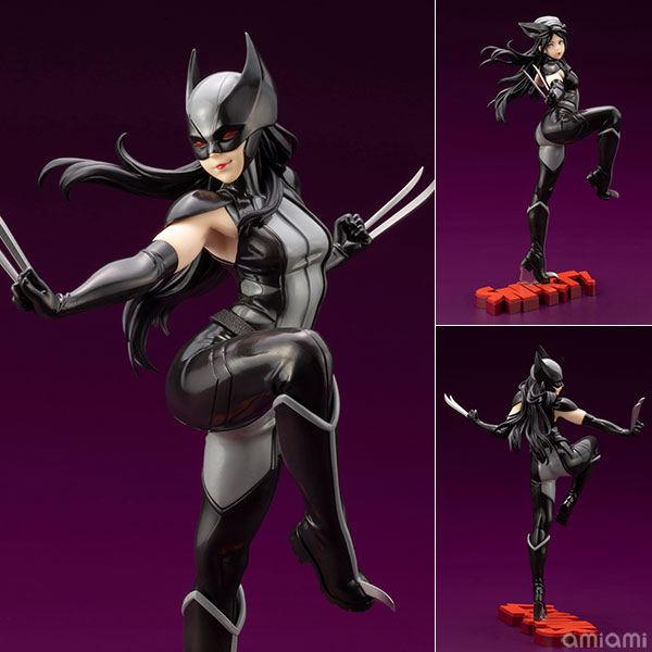 MARVEL美少女 MARVEL UNIVERSE ウルヴァリン(ローラ・キニー) X-FORCE版 1/7 完成品フィギュア[コトブキヤ]「ウルヴァリン(ローラ・キニ―)」がX-MENの隠密部隊チーム「X-FORCE」版のコスチュームカラーをまとって再度登場！