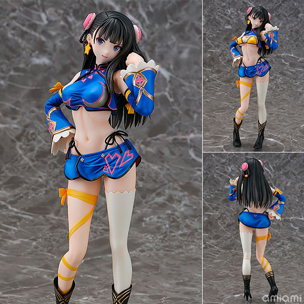 Tony/CCG EXPO ジィ綾 2015Ver. 1/7 完成品フィギュア[Wonderful Works]大人気イラストレーター≪Tony≫氏のイラストより、青を基調とした艶やかなチャイナドレスを纏い、コンパニオン風に振る舞う「ジィ綾」が登場！