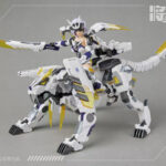 将魂姫 MG-06 夏侯惇×陸吾(りくご) 1/12 プラモデル[MS GENERAL]中国神話の中の神獣「陸吾(りくご)」をモチーフにした戦闘支援用メカには夏侯惇の武器や装備を搭載することも可能！