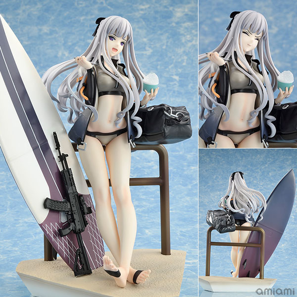 ドールズフロントライン AK-12 スムージー・エイジ Ver. 1/8 完成品フィギュア[ベルファイン]反逆小隊所属のエリート人形「AK-12」が水着姿で登場！冷たさで頭が痛くなっている表情と凛々しく可愛らしさもある笑顔の2パーツが付属されます。
