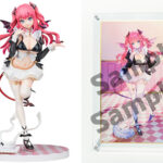 ミモザ「リリア」 特装限定版 1/7 完成品フィギュア[DCTer]特装限定版には、ミモザ氏描き下ろしの『特製アクリルスタンド』が付属。異世界の喫茶店で、メイドに変装した小悪魔リリアは意中の人を待っています…。