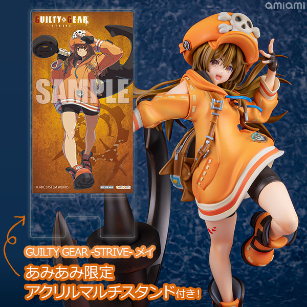 GUILTY GEAR -STRIVE- メイ【あみあみ限定特典：アクリルマルチスタンド付き】1/7 完成品フィギュア[ブロッコリー]ハツラツとした笑顔や今にも駆けだしそうなポージングは、明朗快活で行動力に満ち溢れた彼女の性格を表現いたしました。