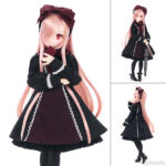 からふるDreamin’ メアリー・ナイト～私たちのあたらしい物語～ 1/6スケール完成品ドール[アゾン]おひさまの光が苦手でゴスロリのお洋服が好きな少女(？)『メアリー・ナイト』が登場。ヘッドはドールアイ＆植毛キャップ仕様。