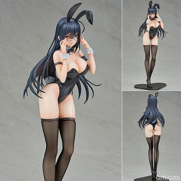 イコモチ オリジナルキャラクター 黒バニー葵 1/6 完成品フィギュア[エンソウトイズ]イコモチ先生のオリジナルキャラクターを立体化！黒バニー葵ちゃんはメガネをかけてようやくあなたの視線に気づく。 彼女は熱々な目線に直面するのが恥ずかしそうな様子……。