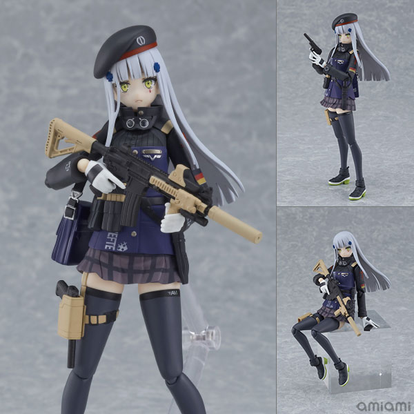 figma ドールズフロントライン 416【特典：A4クリアファイル付き】[マックスファクトリー]アサルトライフル「HK416」はサプレッサーの取り外しとマガジンの着脱が可能。「カバン」や右足の「ハンドガン」は取り外し可能です。