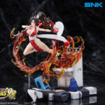 The King of Fighters ’98： The Slugfest 不知火舞 1/8 完成品フィギュア[MONSTER TOYS]「炎」と「ゲームディスプレイ」は、専用ACアダプタでつなぐと光ります！