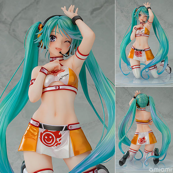 初音ミク GTプロジェクト レーシングミク 2010Ver. Art by 矢吹健太朗 1/7 完成品[マックスファクトリー]『初音ミク GTプロジェクト 100戦記念 オムニバスアート企画』のラスト11人目として矢吹健太朗氏が描いたイラストをフィギュア化！