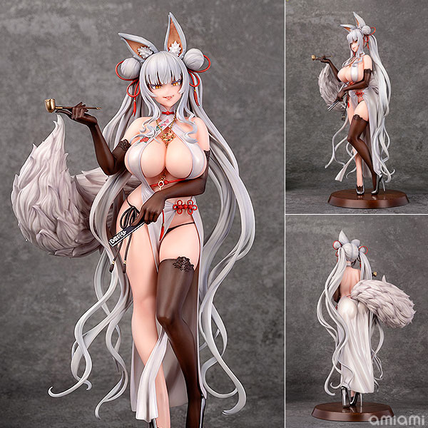 SSR-FIGURE 〈異人館〉 蘇玖 1/7 完成品フィギュア[infinity Studio]露出の多い衣装からこぼれる豊満なボディの造形はもちろんのこと、艶かしさと狡猾さを併せ持つ魅力的な表情と躍動感のある髪型も、朝凪先生の描き下ろしを元に忠実に再現！