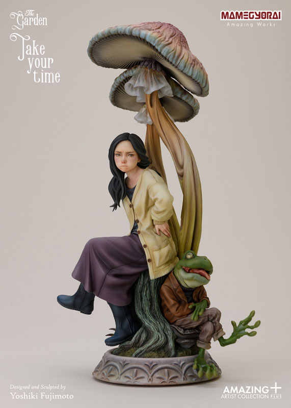 Amazing Artist Collection+/藤本圭紀：The Garden～Take your time～スタチュー[豆魚雷]造形作家・藤本圭紀氏によりWF2021[冬]にて発表され、大きな反響を呼んだオリジナル・ガレージキットが、豆魚雷より塗装済み完成品スタチューとして発売！