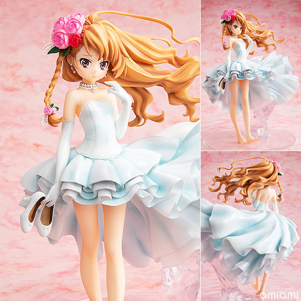 とらドラ！ 逢坂大河 ウェディングドレスver. 1/7 完成品フィギュア[キャラアニ]大人気アニメ『とらドラ！』より、頬を赤らめた表情と白いウェディングドレスが眩しい「逢坂大河」を1/7スケールでフィギュア化！