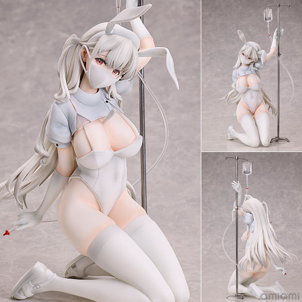 イラストレーター羽織イオ氏が描くオリジナルバニーガール「白バニー ルビー」を1/6スケールで立体化。