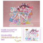 ネコぱら ショコラ/バニラ ゆめかわチャイナVer.【あみあみ限定特典： アクリルキャラクタープレート(A5サイズ)】1/7 完成品フィギュア[クレーネル]