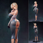 人気絵師、Sueスーエ先生のオリジナルキャラクター「人妻エルフ」が1/7スケールで登場です。