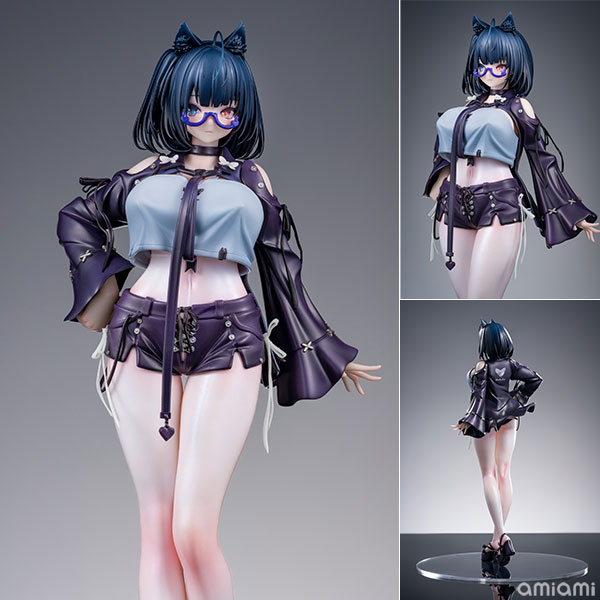 試着室でストッキングを選びながら選択に悩む黒茶子 Illustrated by dK.senie 1/6 完成品フィギュア[DKSTUDIO]