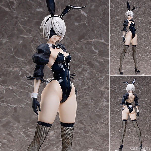 アニメ『NieR：Automata Ver1.1a』より「2B(ヨルハ二号B型)」が1/4スケール、迫力のバニーフィギュアで登場です！特徴ある衣装の一部を採用した、オリジナルのバニーコスチュームを着衣。