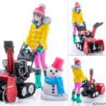 【販売開始】PLAMAX MF-62 minimum factory みのり with ホンダ小型除雪機 HSS1170n(JX) 1/20プラモデル登場！メカ×フィギュアの情景キット【マックスファクトリー】