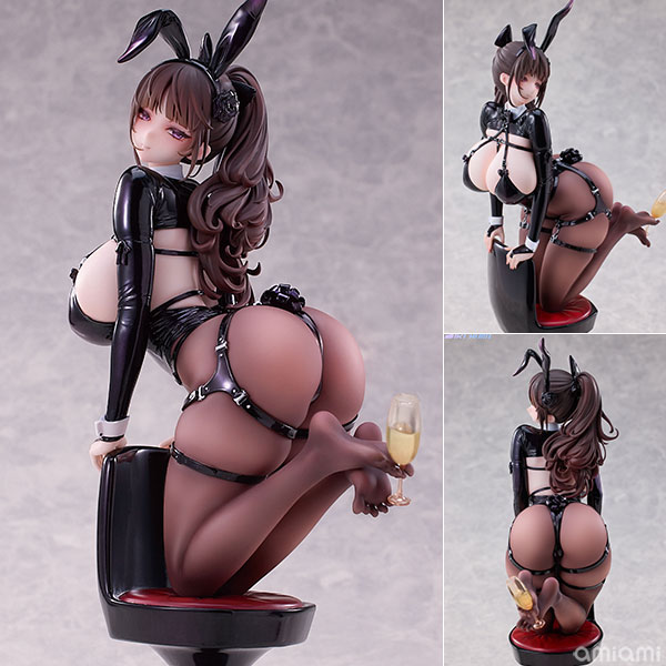 シャンパンとバニーガール・ローゼ 黒ストッキングVer. 1/6 完成品フィギュア[SIKI ANIM]