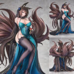 人気スマートフォンゲーム『アズールレーン』より、「天城」が華やかなドレス衣装【玉座落鸞】の姿で、1/7スケールフィギュアとなって登場!