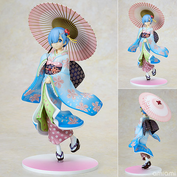 KDcolle Re：ゼロから始める異世界生活 レム 浮世絵桜Ver. 1/8 完成品フィギュア[KADOKAWA]「レム 浮世絵Ver.」が、新たな装いで登場！空色に鮮やかな桜が舞う着物姿の「レム」をお楽しみください。