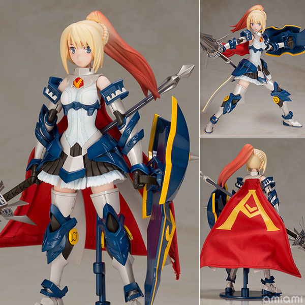 装甲娘 LBCS：アキレス ミカヅキカリナ プラモデル[コトブキヤ]DMM × LEVEL-5による『ダンボール戦機』をモチーフとした新作タイトル『装甲娘』よりフルアクションプラモデルが登場！第一弾は「LBCS：アキレス ミカヅキカリナ」！