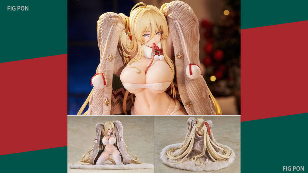 【アズールレーン】ビスマルク アンパックド・サプライズVer. フィギュア【予約開始】｜クリスマス衣装＆照れ表情が魅力的！
